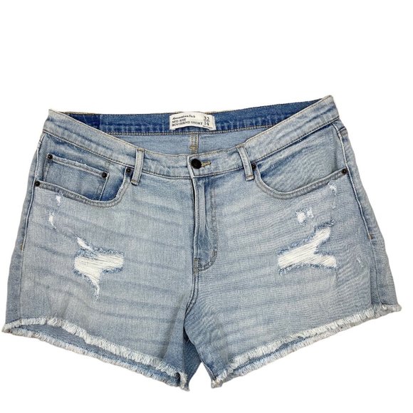 Abercrombie & Fitch Pants - ABERCROMBIE & FITCH MID RISE BOYFRIEND SHORTS SIZE 14 32